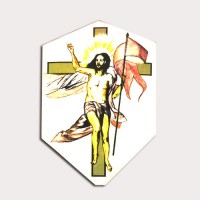 Calco Cristo en dorado