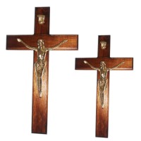 Crucifijo de pared con moldura